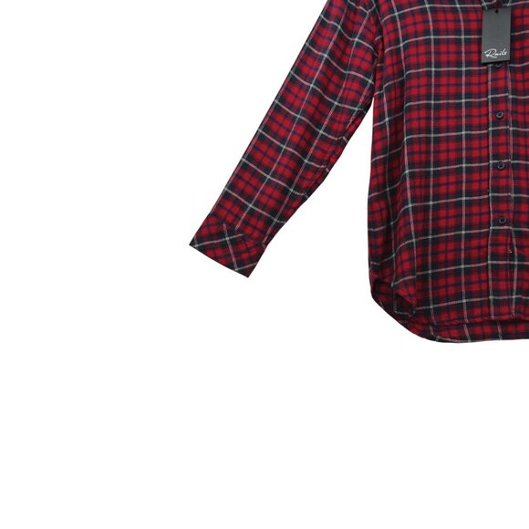 NWT Rails Red & Blue Plaid Collared Shirt Flannel XS - Picture 3 of 12
